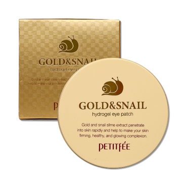 PETITFEE -  Petitfee Gold & Snail Hydrogel eye patch 60 szt